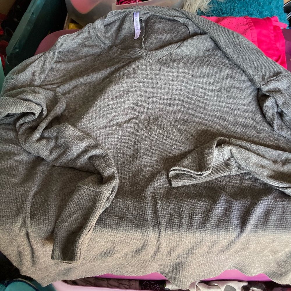 Pure and simple long sleeve sweater